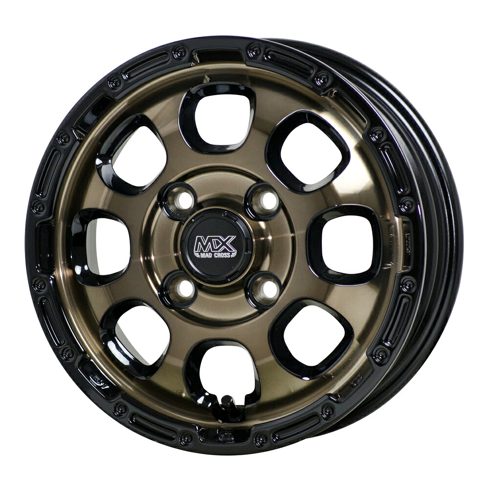 マッドクロス グレイス ホイール1本 12x4.00B 4H 100 +43 ブロンズクリア＆リムブラック(BRC/BK) / 12インチ ホットスタッフ HOT STUFF MAD CROSS GRACE 9,567円
