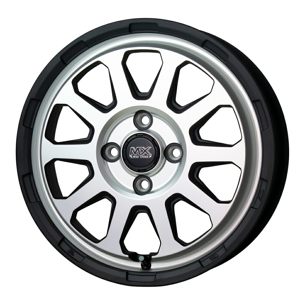 マッドクロス レンジャー ホイール1本 14x4.5J 4H 100 +45 マットシルバー(MTSI) / 14インチ ホットスタッフ HOT STUFF MAD CROSS RANGER