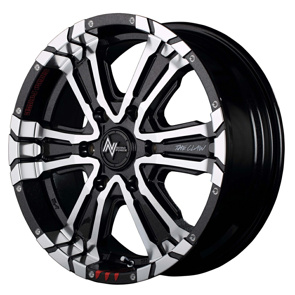 【楽天市場】ナイトロパワー CROSSCLAW Graffiti Edition アルミホイール(4本) 17x6.5 +48 139.7