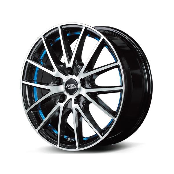 MIDホイールズ RX27 ホイール1本 12x4.0B 4H 100 +42 B／BMP（BMP＋UC　BLUE）/12インチ MID WHEELS RX27｜エスクリエイト