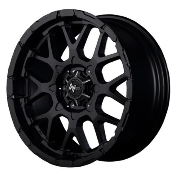ナイトロパワー M28 バレット ホイール1本 17x8.0J 6H 139.7 +20 SB　セミグロスBK／マシニング/17インチ NITRO POWER M28 BULLET｜エスクリエイト