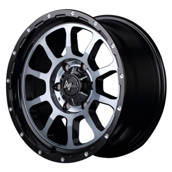 ナイトロパワー M10 パーシング ホイール1本 17x8.0J 6H 139.7 +20 BK　ブラック／マシニング／BKクリア/17インチ NITRO POWER M10 PERSHING｜エスクリエイト