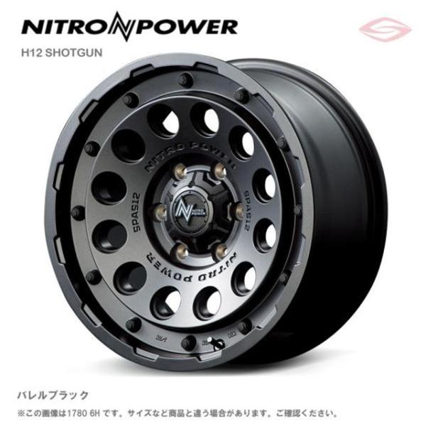 ナイトロパワー H12 ショットガン ホイール1本 15x6.0J 5H 139.7 -5 BB　バレルブラック/15インチ NITRO POWER H12 SHOTGUN｜エスクリエイト