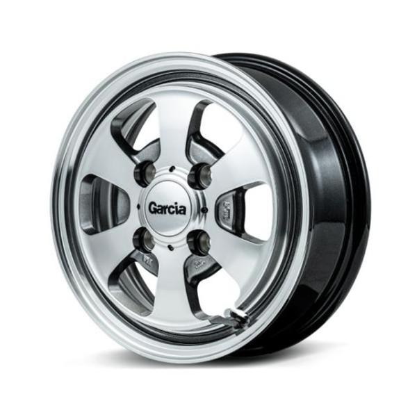 MIDホイールズ ガルシア ダラス6 ホイール1本 12x4.0B 4H 100 +42 ポリッシュライングレ&minus;/12インチ MID WHEELS GARCIA Dallas6｜エスクリエイト
