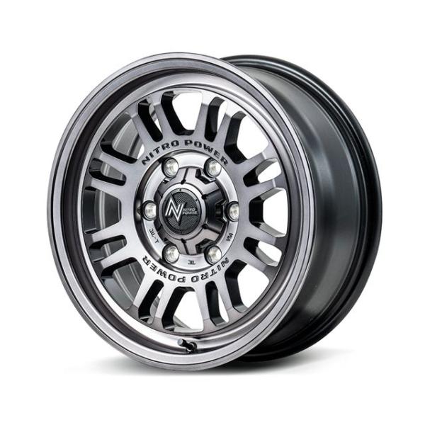 ナイトロパワー M16 アサルト ホイール1本 17x7.0J 5H 114.3 +55 セミグロスブラック/17インチ NITRO POWER M16 ASSAULT
