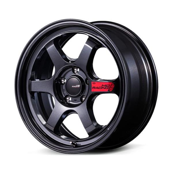 MIDレーシング R06 ホイール1本 17x7.5J 5H 100 +40 クリスタルブラック/17インチ MID RACING R06