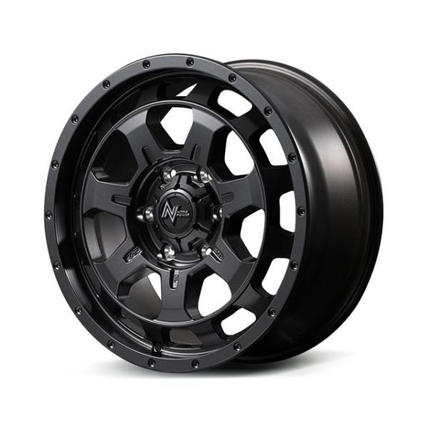 ナイトロパワー M7 ファランクス ホイール1本 17x7.5J 6H 139.7 45 Barrel　Black/17インチ NITRO POWER M7 Phalanx