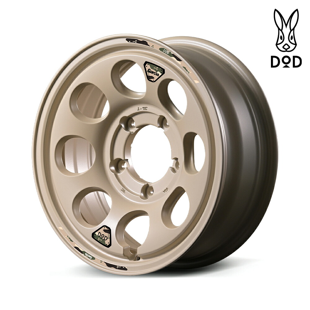 MIDホイールズ x DOD ウシャリン ホイール1本 16x6.0J 5H 139.7 +05 SSB　Semi　Gloss　Sand　Beige/16インチ MID WHEELS X DOD ウシャリン