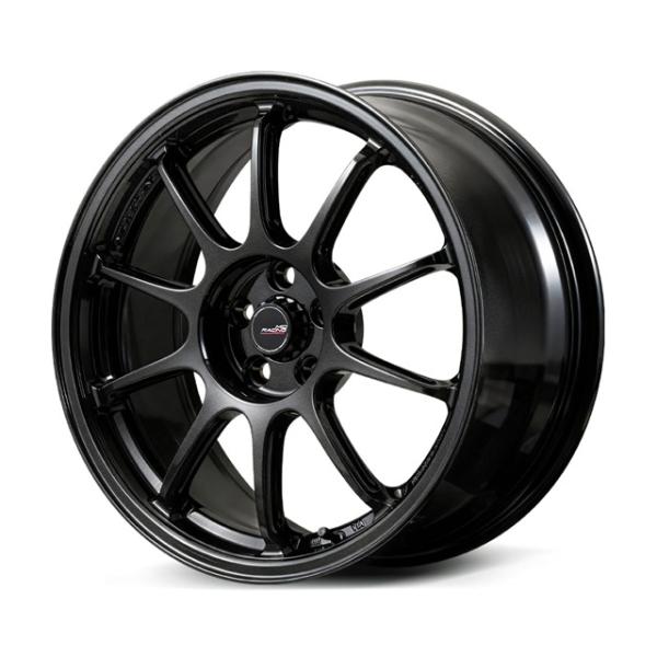 MIDレーシング R10 EVO ホイール1本 15x5.0J 4H 100 +45 BLACK　METALLIC/15インチ MID RACING R10 EVO