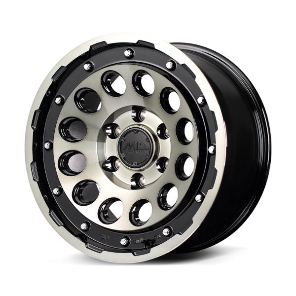MIDオフロード H12 ホイール1本 17x8.5J 6H 139.7 10 ブラッククリアマシニング/17インチ MID OFFROAD H12 27,431円
