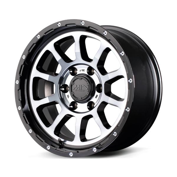 【楽天市場】MID M10 ホイール1本 17x8.5J 6H 139.7 10 BMB BLACK／DC＋MACHINI/17インチ MID ...