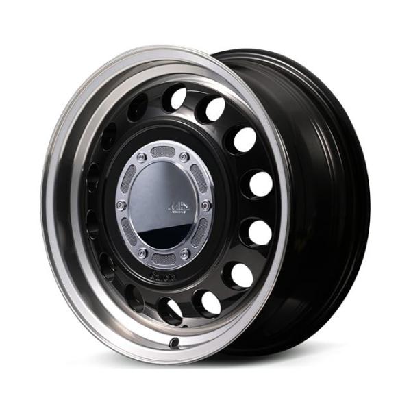 MIDホイールズ ガルシア シスコ タイプ2 ホイール1本 15x6.0J 6H 139.7 33 Black/Rim Polish/14インチ MID WHEELS GARCIA CISCO Type 2|エスクリエイト