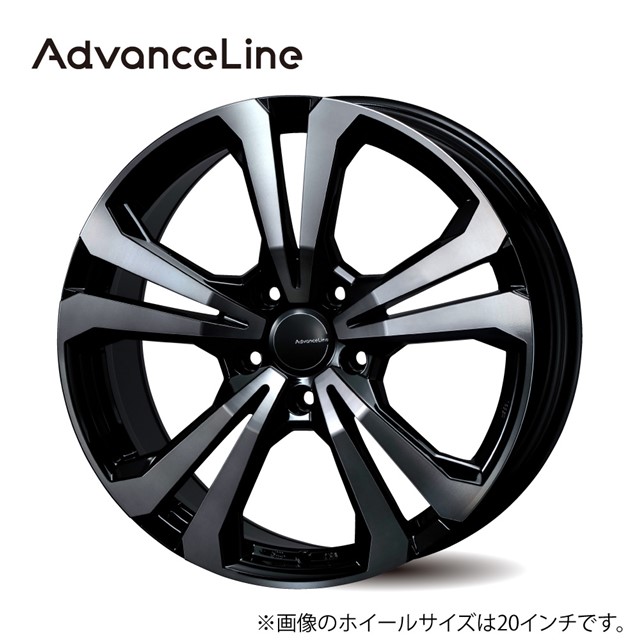 AdvanceLine SV-1 ホイール1本 20x9.0J +40 130 5H (ブラック/スモーク)/ 20インチ アドバンスライン SV 1