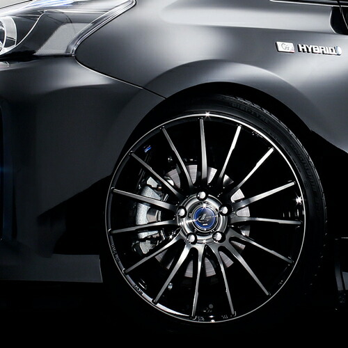 楽天市場 レオニス ナヴィア 05 アルミホイール 1本 17x6 5 42 100 4穴 Bpb ブラック ミラーカット ブラッククリアー 17インチ Leonis Navia 05 エスクリエイト