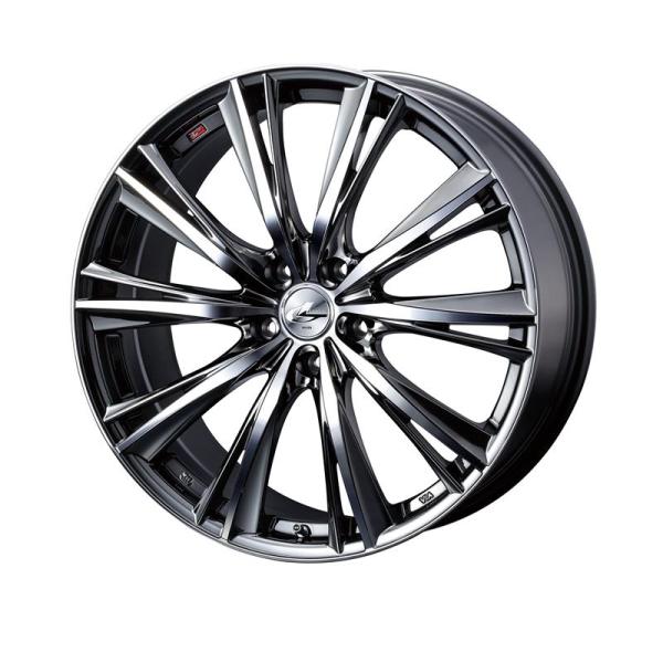 個人宅直送可 レオニスWX 17x7.0 5H 114.3 +53 ブラックメタルコート/ミラーカット / 17インチ ホイール1本 LEONIS WX Weds ウェッズ 28,875円