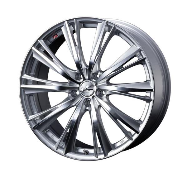 個人宅直送可 レオニスWX 20x8.5 5H 114.3 +35 ハイパーシルバーミラーカット / 20インチ ホイール1本 LEONIS WX Weds ウェッズ