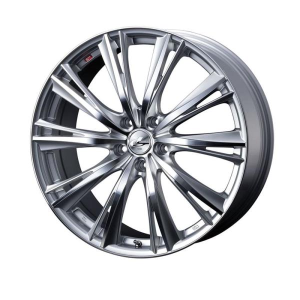 個人宅直送可 レオニスWX 20x8.5 5H 114.3 +45 ハイパーシルバーミラーカット / 20インチ ホイール1本 LEONIS WX Weds ウェッズ 26,455円