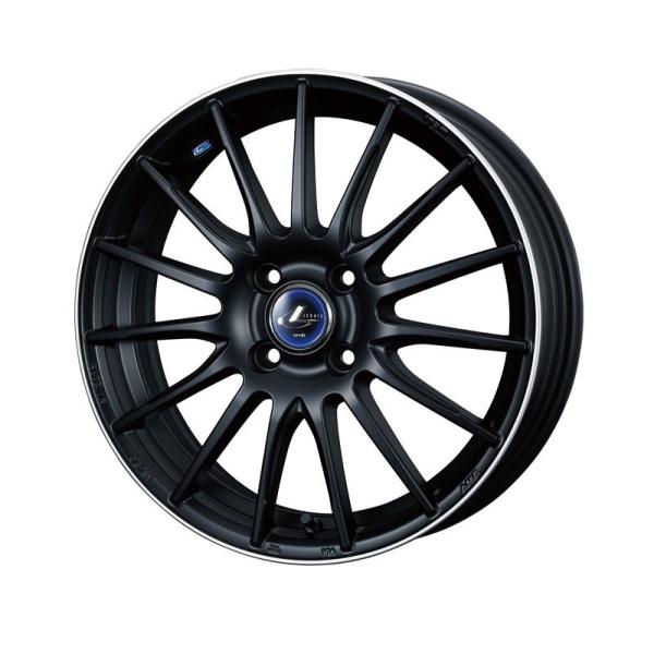 個人宅直送可 レオニス ナヴィア05 16x6.0 4H 100 +45 マットブラックリムポリッシュ / 16インチ ホイール1本 LEONIS NAVIA 05 Weds ウェッズ|エスクリエイト