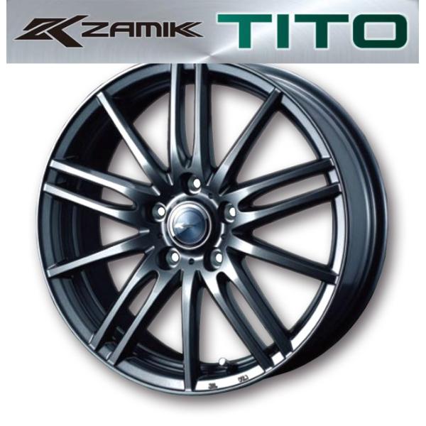 個人宅可 ザミックティート 15x5.5 5H 114.3 +42 ディープメタル / 15インチ ホイール1本 ZAMIK TITO Weds ウェッズ｜エスクリエイト