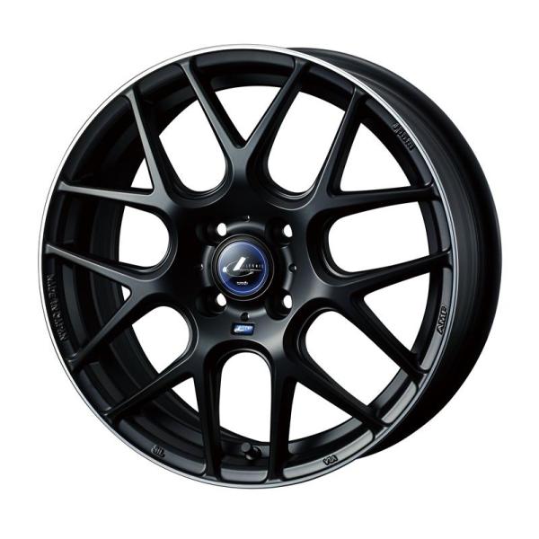 個人宅直送可 レオニス ナヴィア06 16x6.0 4H 100 +45 マットブラックリムポリッシュ / 16インチ ホイール1本 LEONIS NAVIA 06 Weds ウェッズ|エスクリエイト