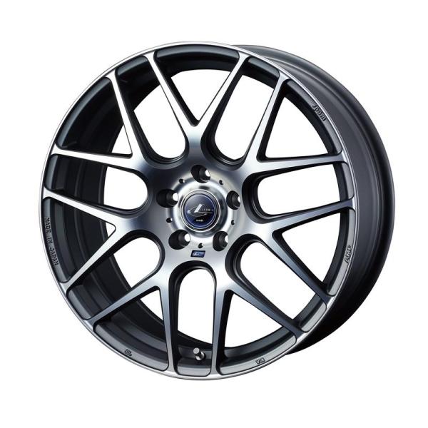 個人宅直送可 レオニス ナヴィア06 19x8.0 5H 114.3 +35 マットガンメタマシニングカット / 19インチ ホイール1本 LEONIS NAVIA 06 Weds ウェッズ｜エスクリエイト