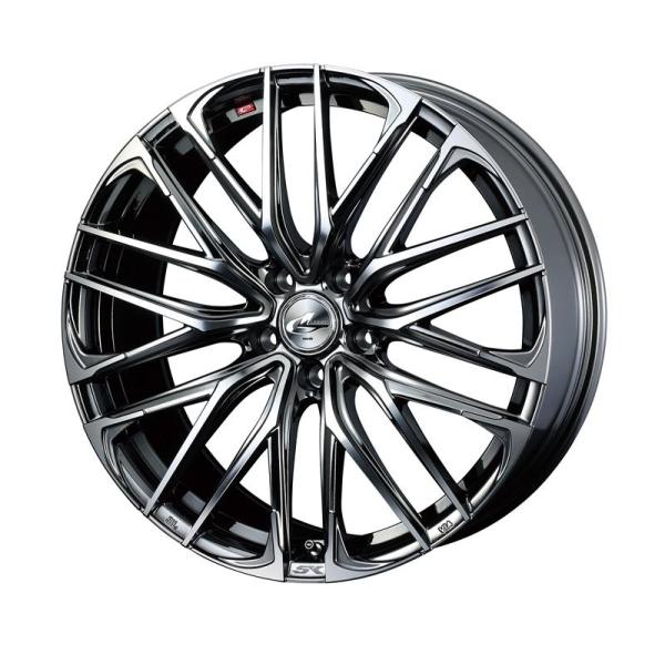 個人宅直送可 レオニスSK 17x7.0 5H 100 +47 ブラックメタルコート/ミラーカット / 17インチ ホイール1本 LEONIS SK Weds ウェッズ 20,892円
