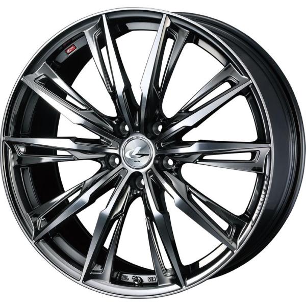 個人宅直送可 レオニスGX 17x7.0 5H 114.3 +42 ブラックメタルコート/ミラーカット / 17インチ ホイール1本 LEONIS GX Weds ウェッズ