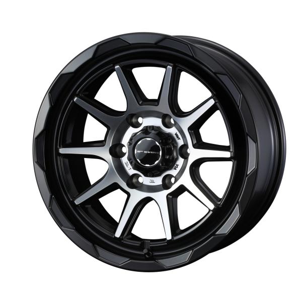 個人宅直送可 マッドヴァンス06 18x8.0 6H 139.7 +20 マットブラックポリッシュ / 18インチ ホイール1本 MUD VANCE 06 Weds ウェッズ