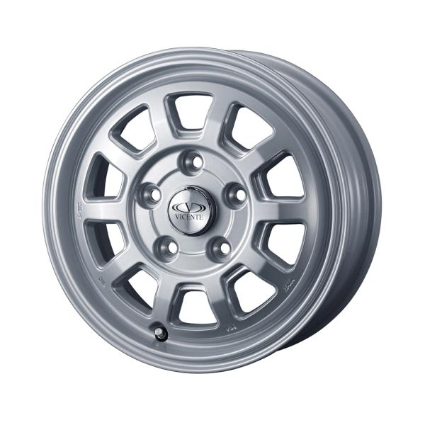 個人宅可 ヴィセンテ-06TL 13x5.0 5H 114.3 +45 シルバー / 13インチ ホイール1本 VICENTE-06TL Weds ウェッズ|エスクリエイト