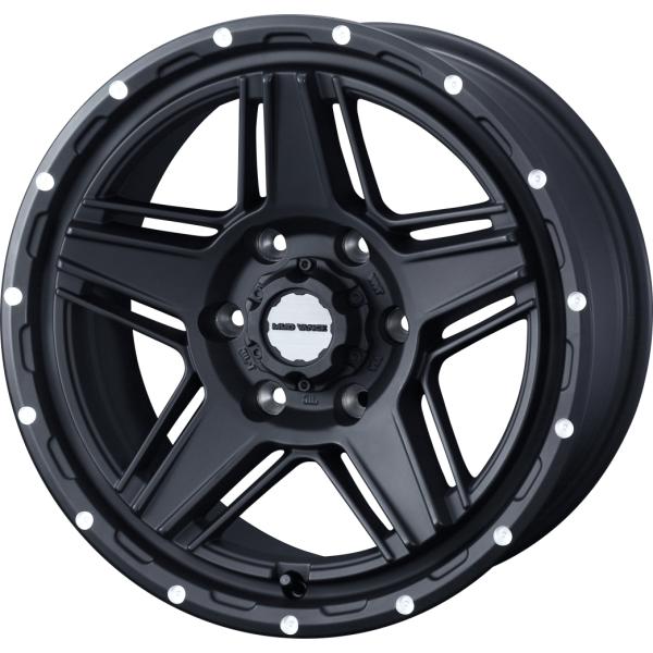 個人宅直送可 マッドヴァンス07 17x6.5 6H 139.7 +38 フルマットブラック / 17インチ ホイール1本 MUD VANCE 07 Weds ウェッズ