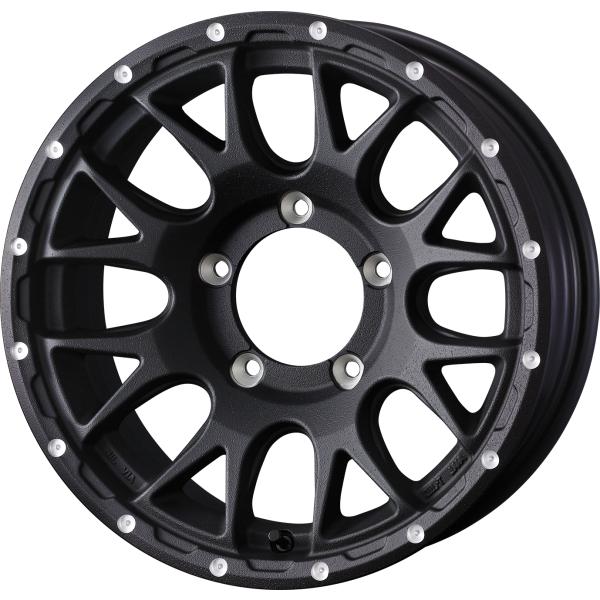 個人宅直送可 マッドヴァンス08 16x5.5 5H 139.7 +22 フリントブラック / 16インチ ホイール1本 MUD VANCE 08 Weds ウェッズ