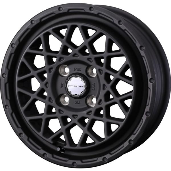 個人宅直送可 マッドヴァンス09 14x4.5 4H 100 +45 フルマットブラック / 14インチ ホイール1本 MUD VANCE 09 Weds ウェッズ｜エスクリエイト