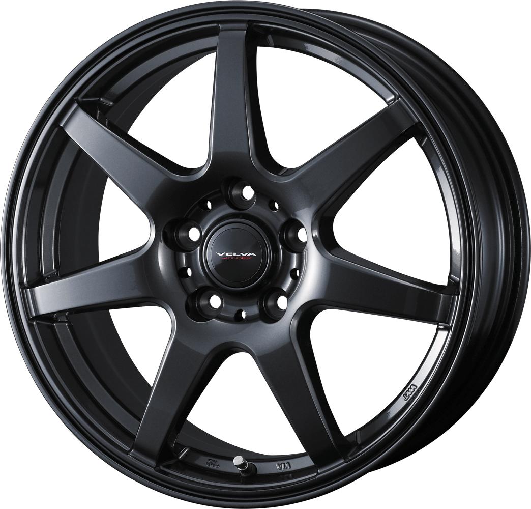 個人宅可 ヴェルヴァワンダー M12 トヨタ純正ストレートナット対応 18x7.5 5H 114.3 +39 ディープメタル / 18インチ ホイール1本 VELVA WONDER Weds ウェッズ