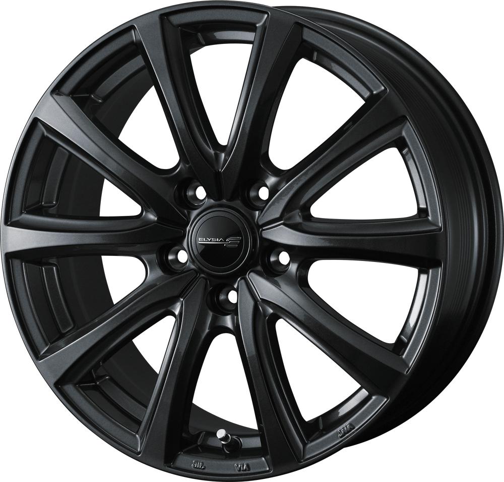 個人宅可 エリシア M14 トヨタ純正ストレートナット対応 19x7.0 5H 120 +39 ガンメタリック / 19インチ ホイール1本 ELYSIA Weds ウェッズ