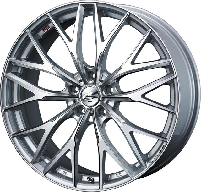個人宅直送可 レオニスMX 20x8.5 5H 114.3 +45 ハイパーシルバーIII/SCマシニング / 20インチ ホイール1本 LEONIS MX Weds ウェッズ|エスクリエイト
