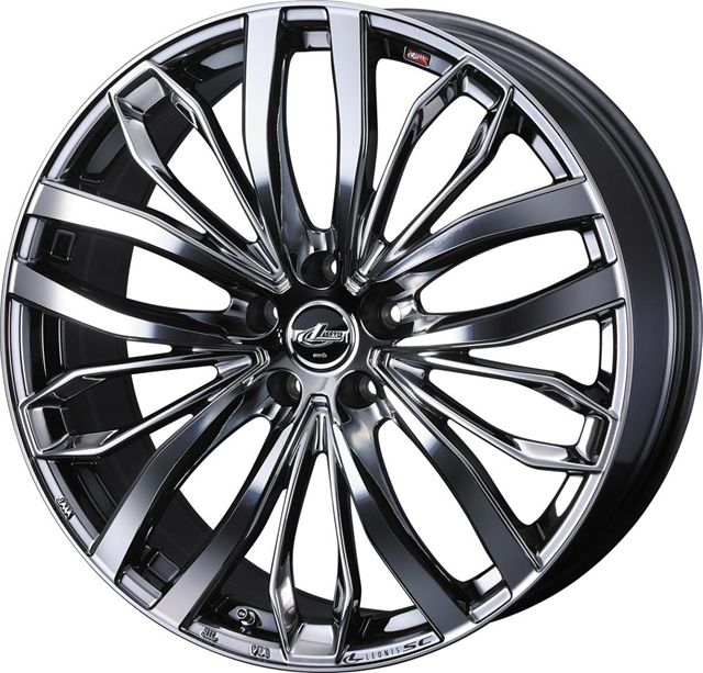個人宅直送可 レオニスSC M14 ストレートナット対応 17x6.5 5H 120 +39 ブラックメタルコート/ミラーカット / 17インチ ホイール1本 LEONIS SC Weds ウェッズ