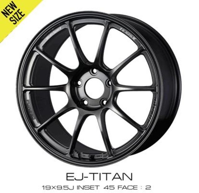 4本以上で特典付 ウェッズスポーツ TC-105X フォージド 19x9.5 5H 114.3 +38 EJ-TITAN / 19インチ ホイール1本 WedsSport TC-105X FORGED 個人宅可 Weds ウェッズ