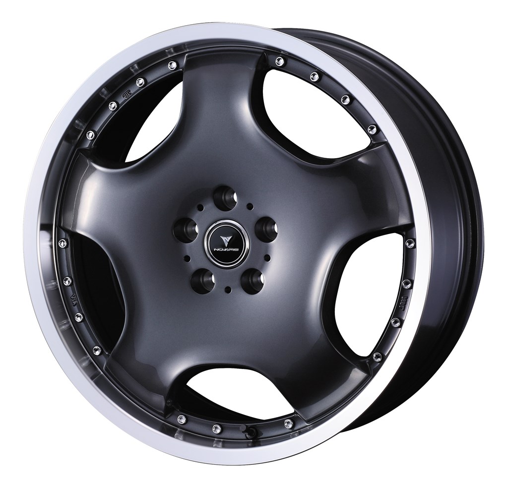 個人宅可 ノヴァリス アセットD1 20x8.0 +35 120 5H (ガンメタ/リムポリッシュ) / 20インチ ホイール1本 NOVARIS ASSETE D1 Weds ウェッズ｜エスクリエイト