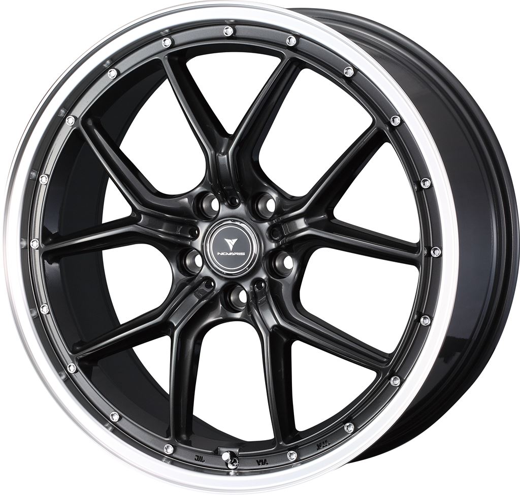 個人宅可 ノヴァリス アセットS1 18x7.5 +38 114.3 5H (ガンメタ/リムポリッシュ) / 18インチ ホイール1本 NOVARIS ASSETE S1 Weds ウェッズ