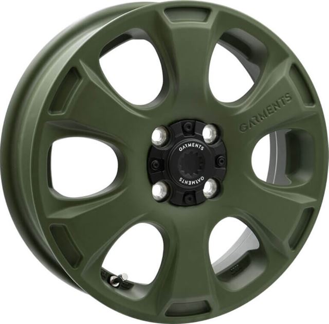 個人宅可 クロスオーバーガーメンツ スタイルA 14x4.5J +45 4H 100 サンドカーキ / 14インチ ホイール1本 CROSSOVER GARMENTS STYLE-A Weds ウェッズ｜エスクリエイト 14,975円
