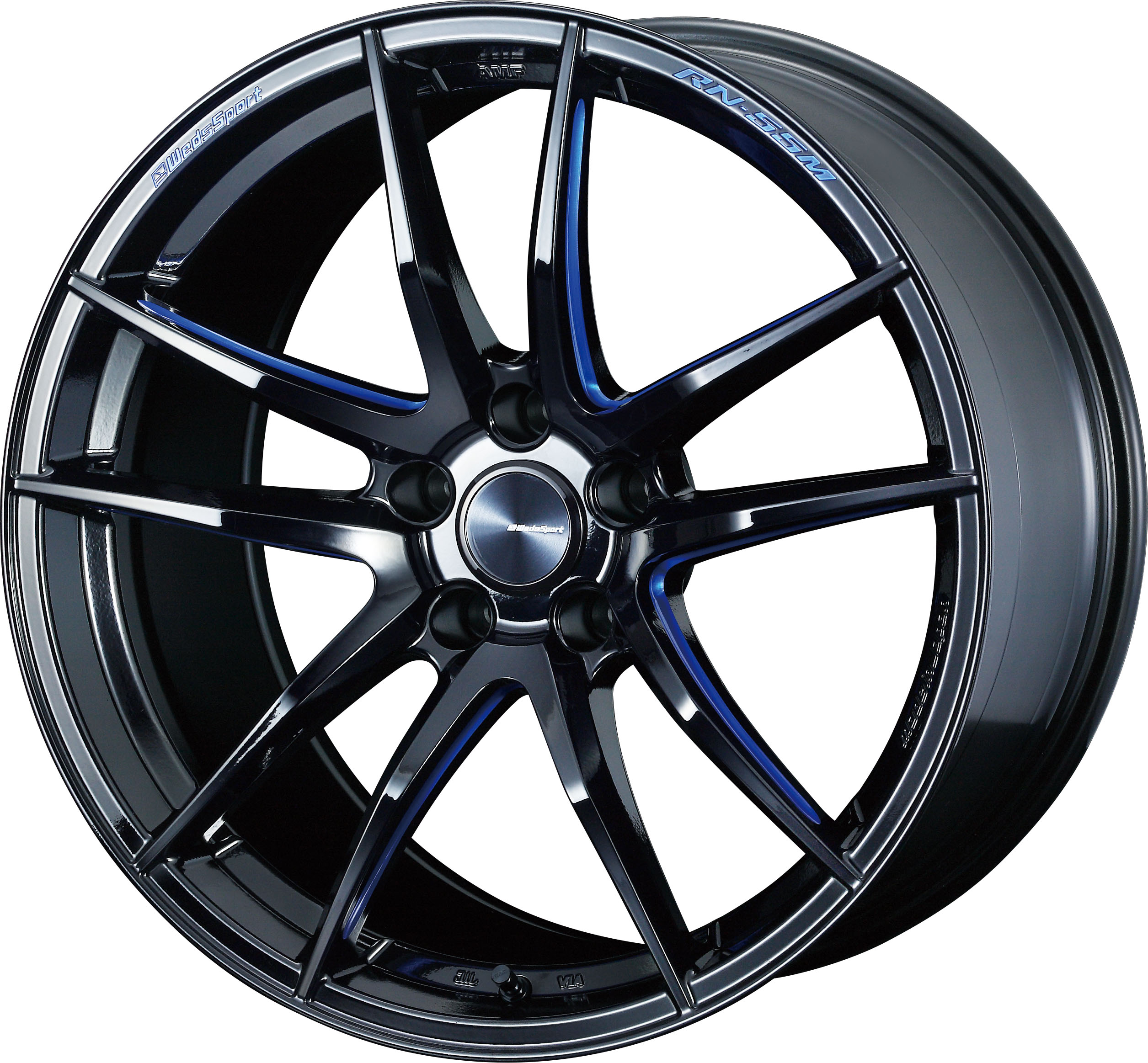 4本以上で特典付 ウェッズスポーツ RN-55M 18x10.0 5H 114.3 +36 グロスブラック / 18インチ ホイール1本 WedsSport RN-55M 個人宅直送可 Weds ウェッズ
