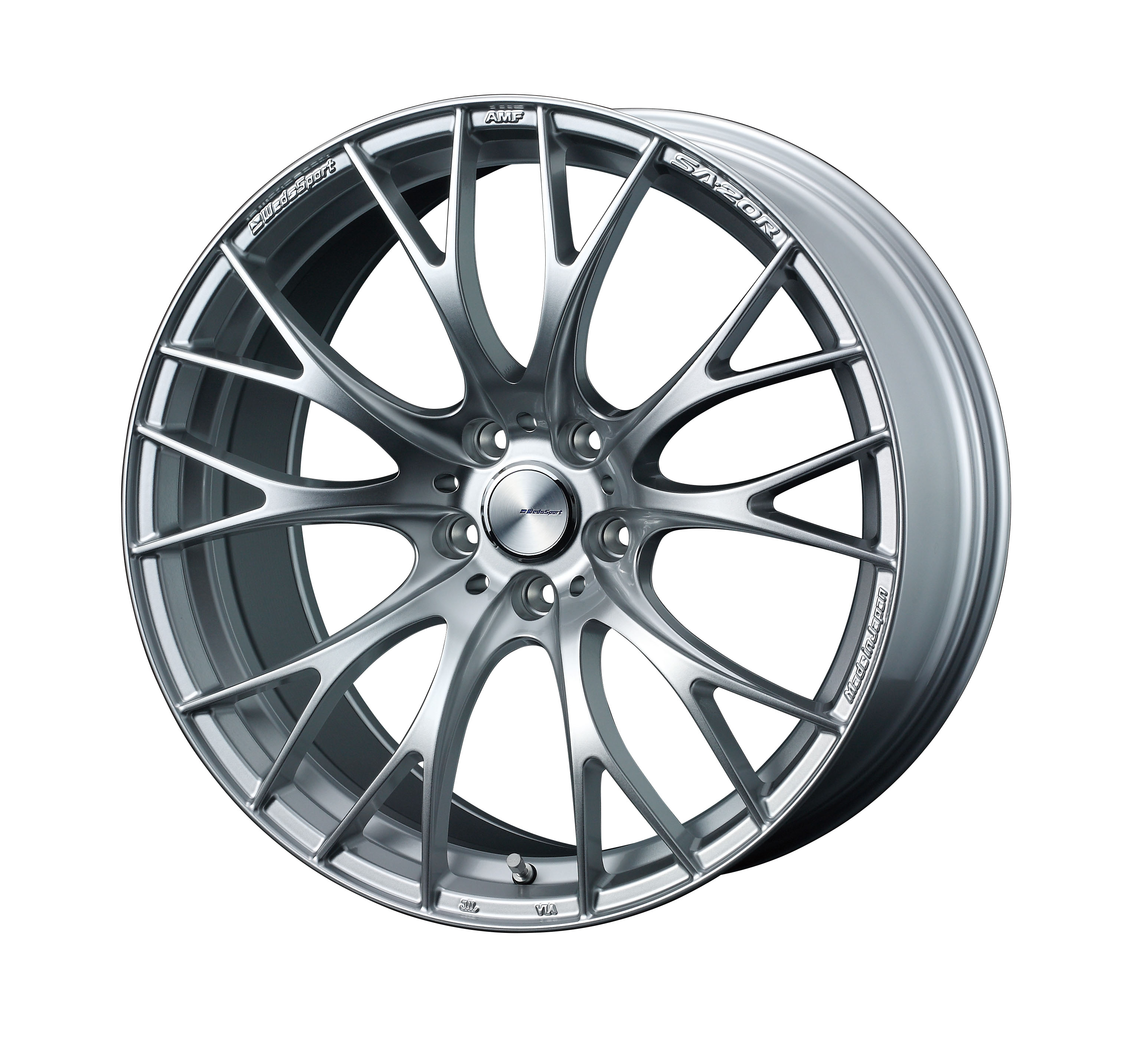 4本以上で特典付 ウェッズスポーツ SA-20R 20x8.5 5H 114.3 +38 ヴイアイシルバー / 20インチ ホイール1本 WedsSport SA-20R 個人宅直送可 Weds ウェッズ