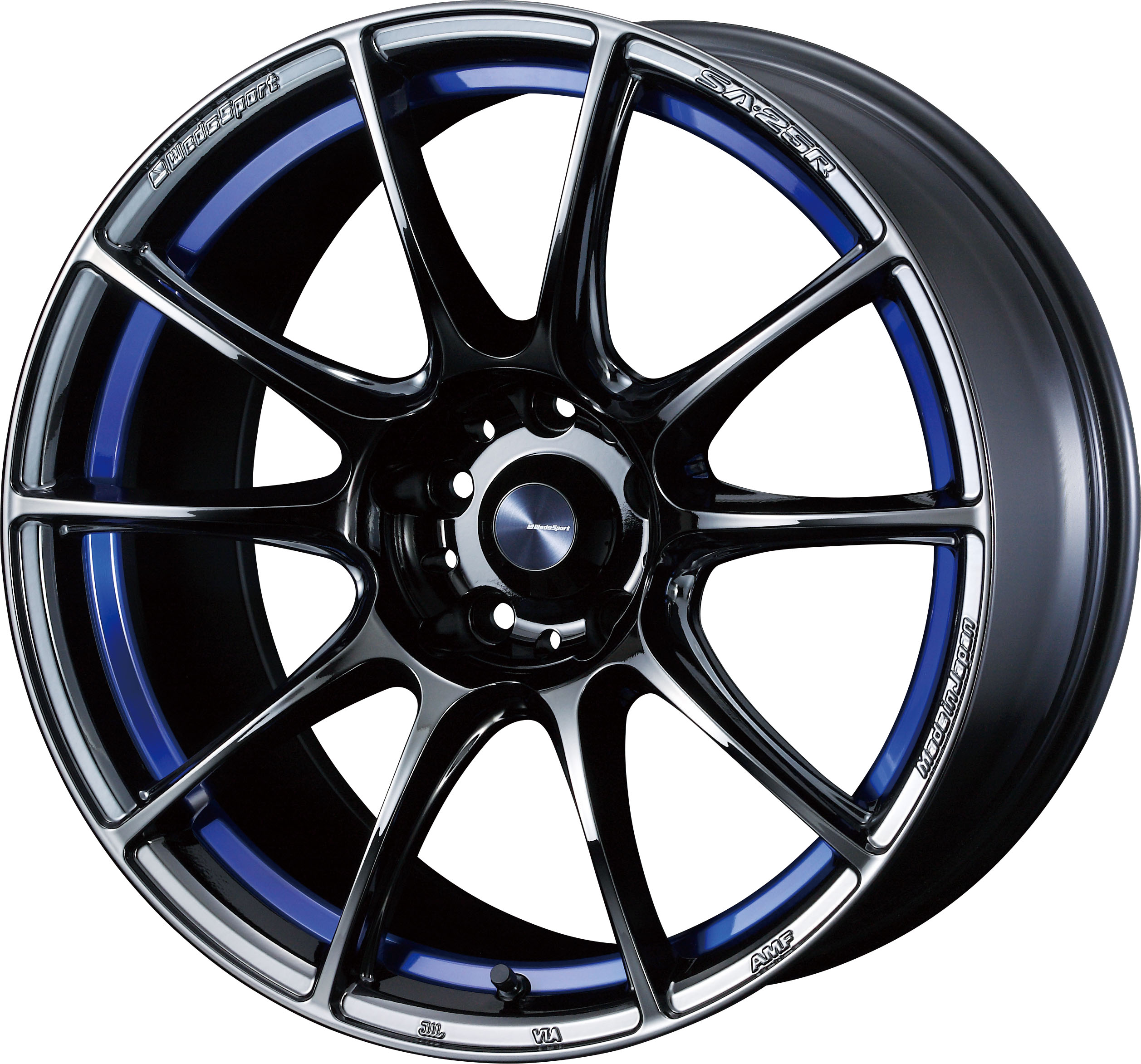 4本以上で特典付 ウェッズスポーツ SA-25R 18x7.5 5H 114.3 +45 ブルーライトクロームツー / 18インチ ホイール1本 WedsSport SA-25R 個人宅直送可 Weds ウェッズ|エスクリエイト