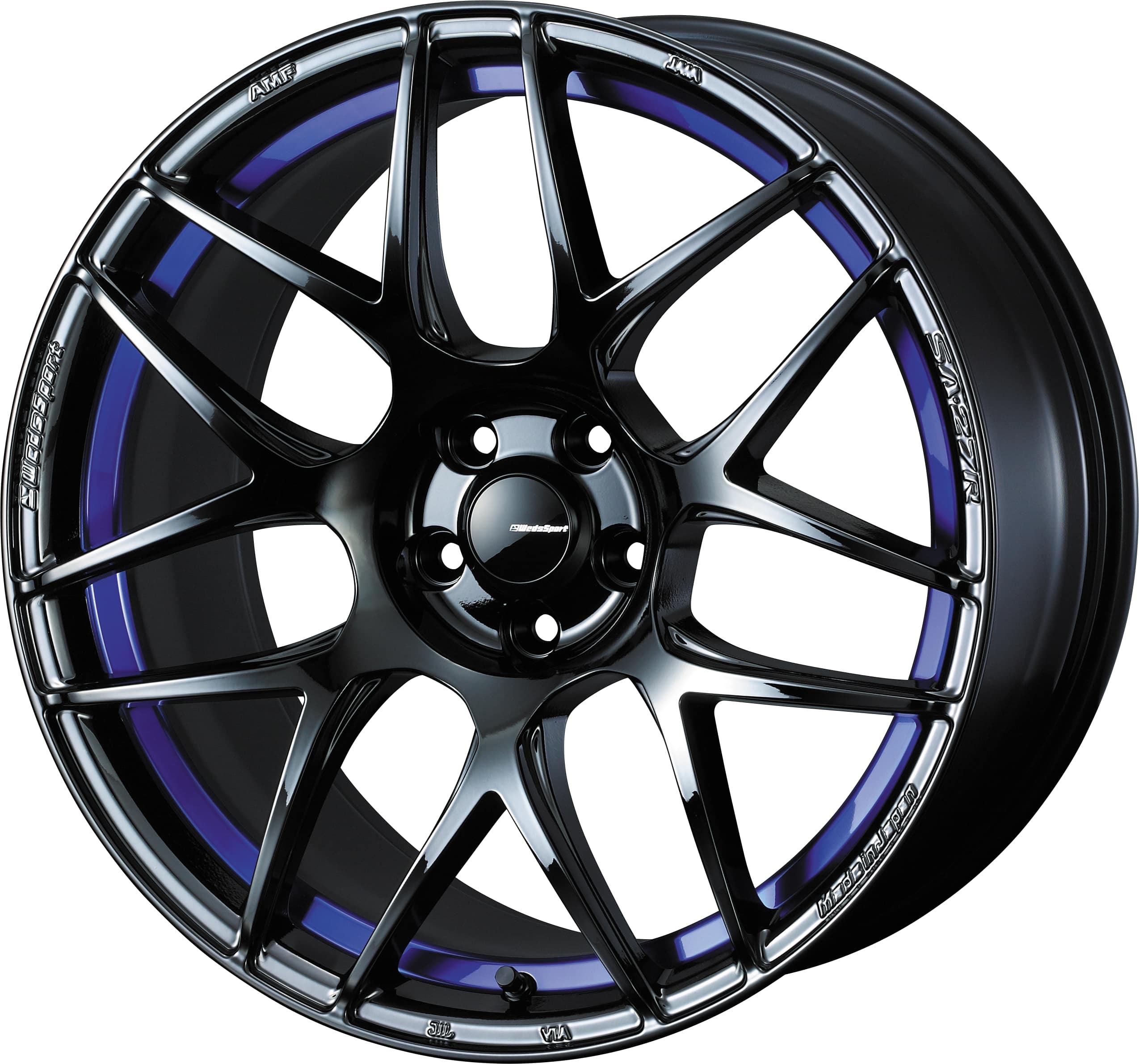 4本以上で特典付 ウェッズスポーツ SA-27R 18x7.5 5H 114.3 +35 ブルーライトクロームツー / 18インチ ホイール1本 WedsSport SA-27R 個人宅直送可 Weds ウェッズ｜エスクリエイト