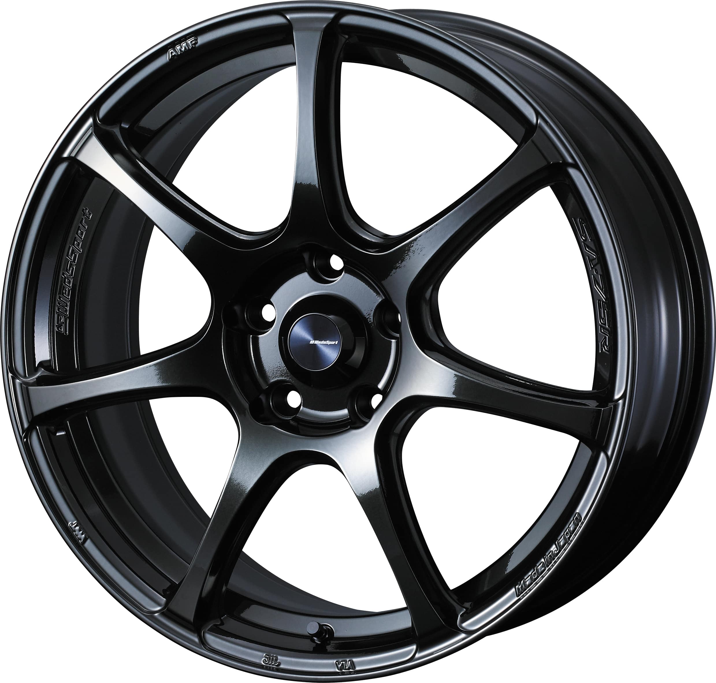 4本以上で特典付 ウェッズスポーツ SA-75R 15x5.0 4H 100 +45 ハイパーブラッククリアツー / 15インチ ホイール1本 WedsSport SA-75R 個人宅直送可 Weds ウェッズ
