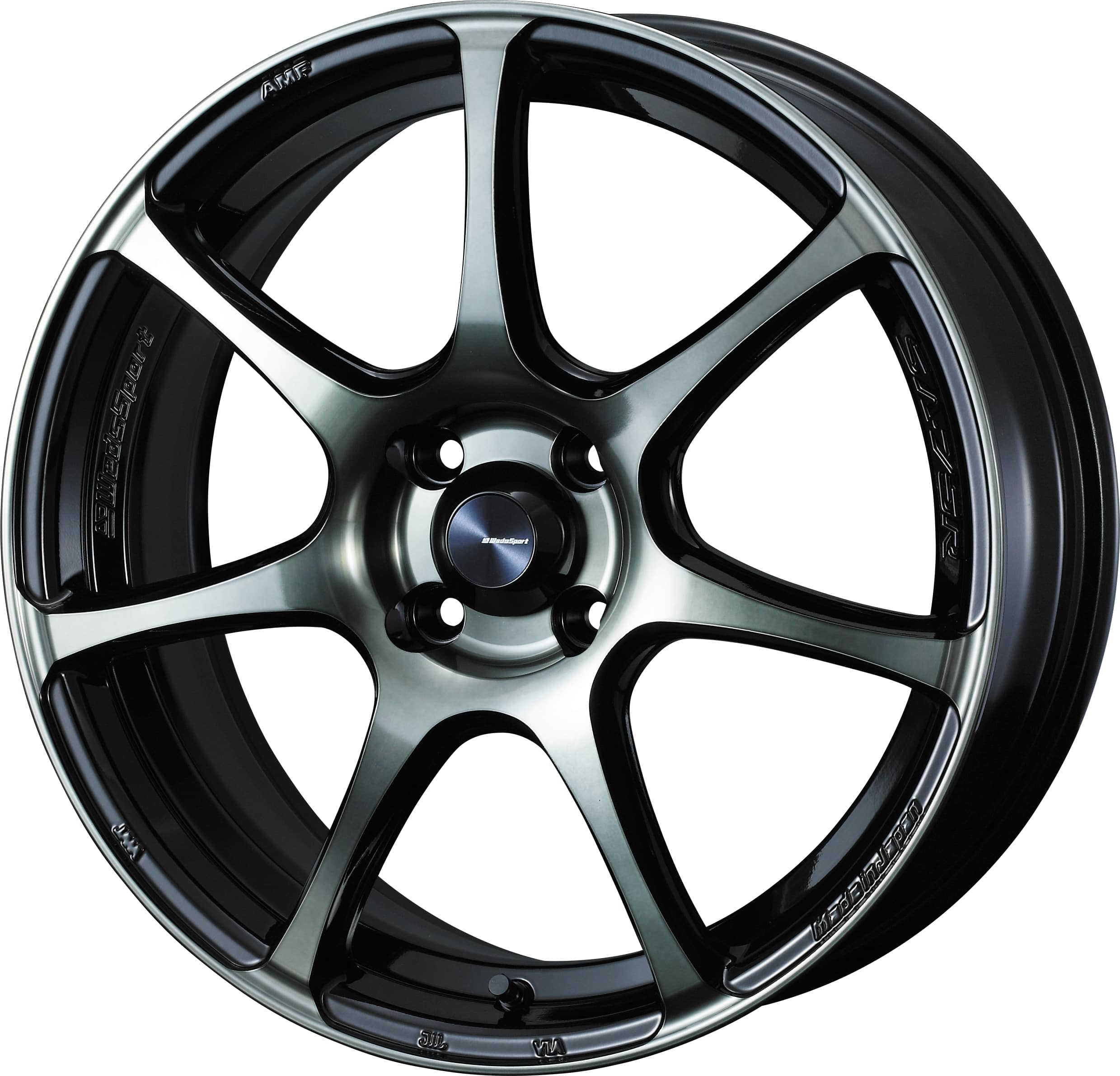 4本以上で特典付 ウェッズスポーツ SA-75R 16x5.0 4H 100 +45 ウォーズブラッククリアー / 16インチ ホイール1本 WedsSport SA-75R 個人宅直送可 Weds ウェッズ