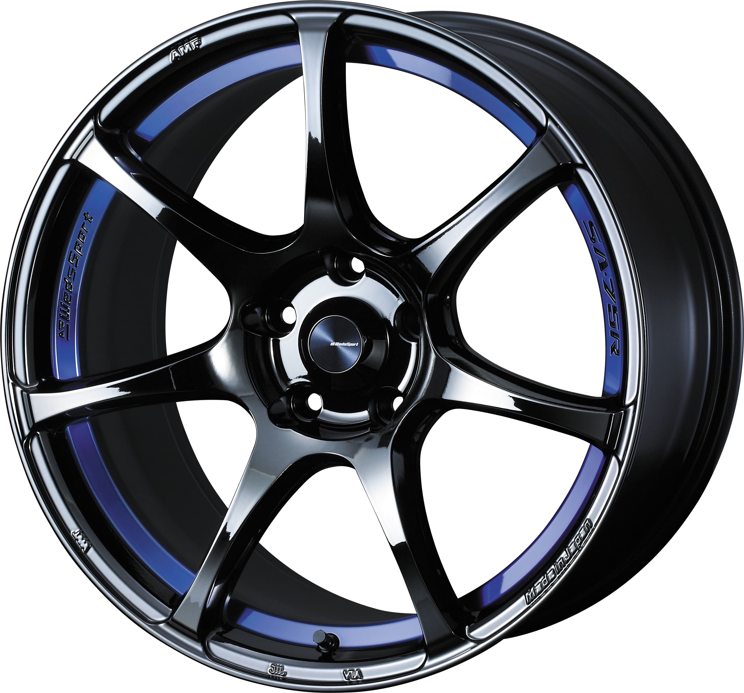 4本以上で特典付 ウェッズスポーツ SA-75R 18x7.5 5H 114.3 +35 ブルーライトクロームツー / 18インチ ホイール1本 WedsSport SA-75R 個人宅直送可 Weds ウェッズ|エスクリエイト