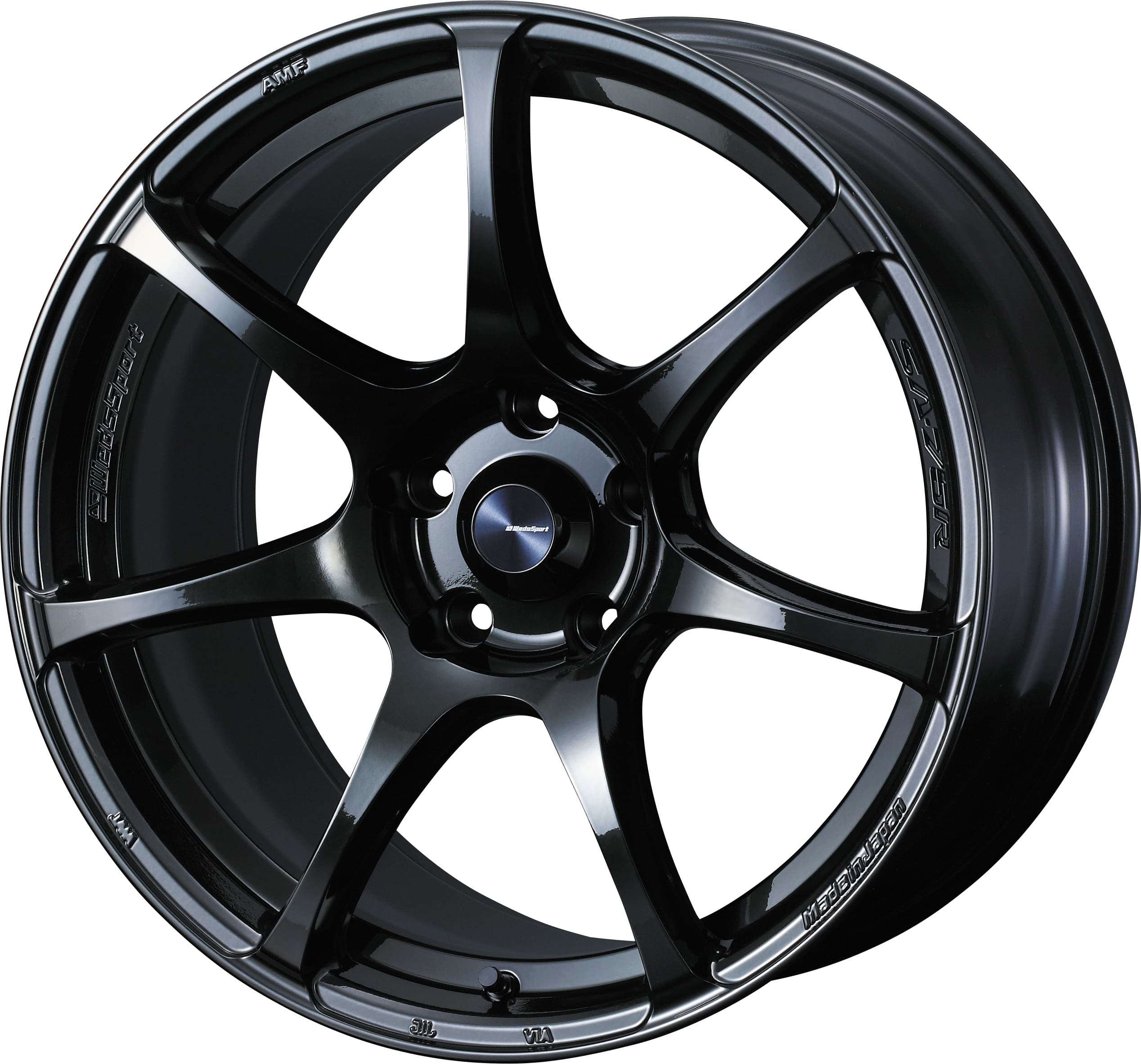4本以上で特典付 ウェッズスポーツ SA-75R 18x8.5 5H 114.3 +35 ハイパーブラッククリアツー / 18インチ ホイール1本 WedsSport SA-75R 個人宅直送可 Weds ウェッズ|エスクリエイト