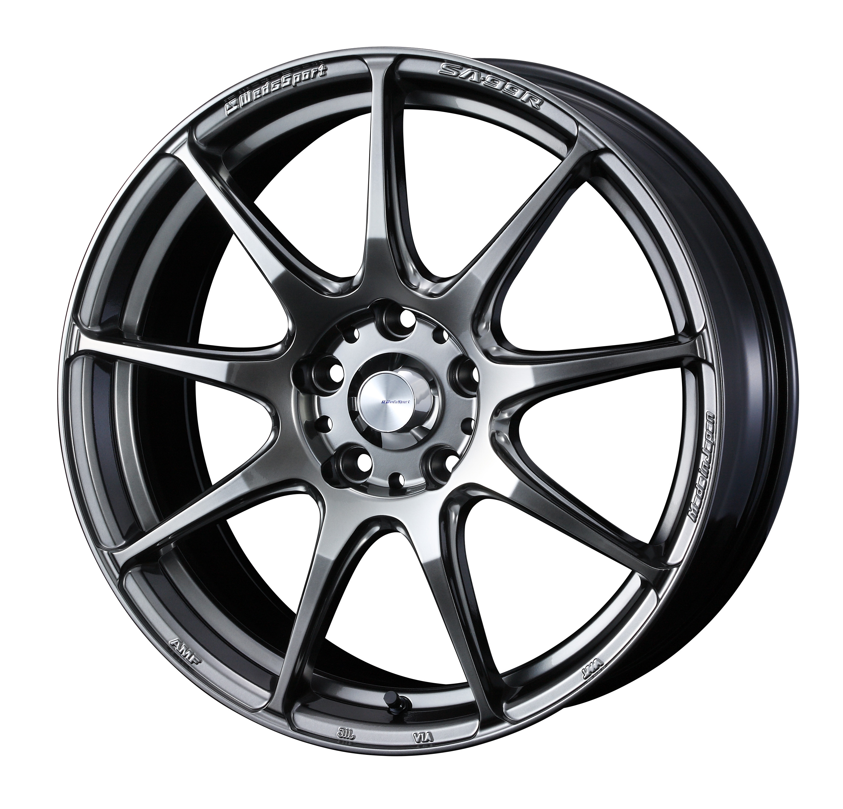 4本以上で特典付 ウェッズスポーツ SA-99R 15x5.0 4H 100 +45 プラチナシルバーブラック / 15インチ ホイール1本 WedsSport SA-99R 個人宅直送可 Weds ウェッズ