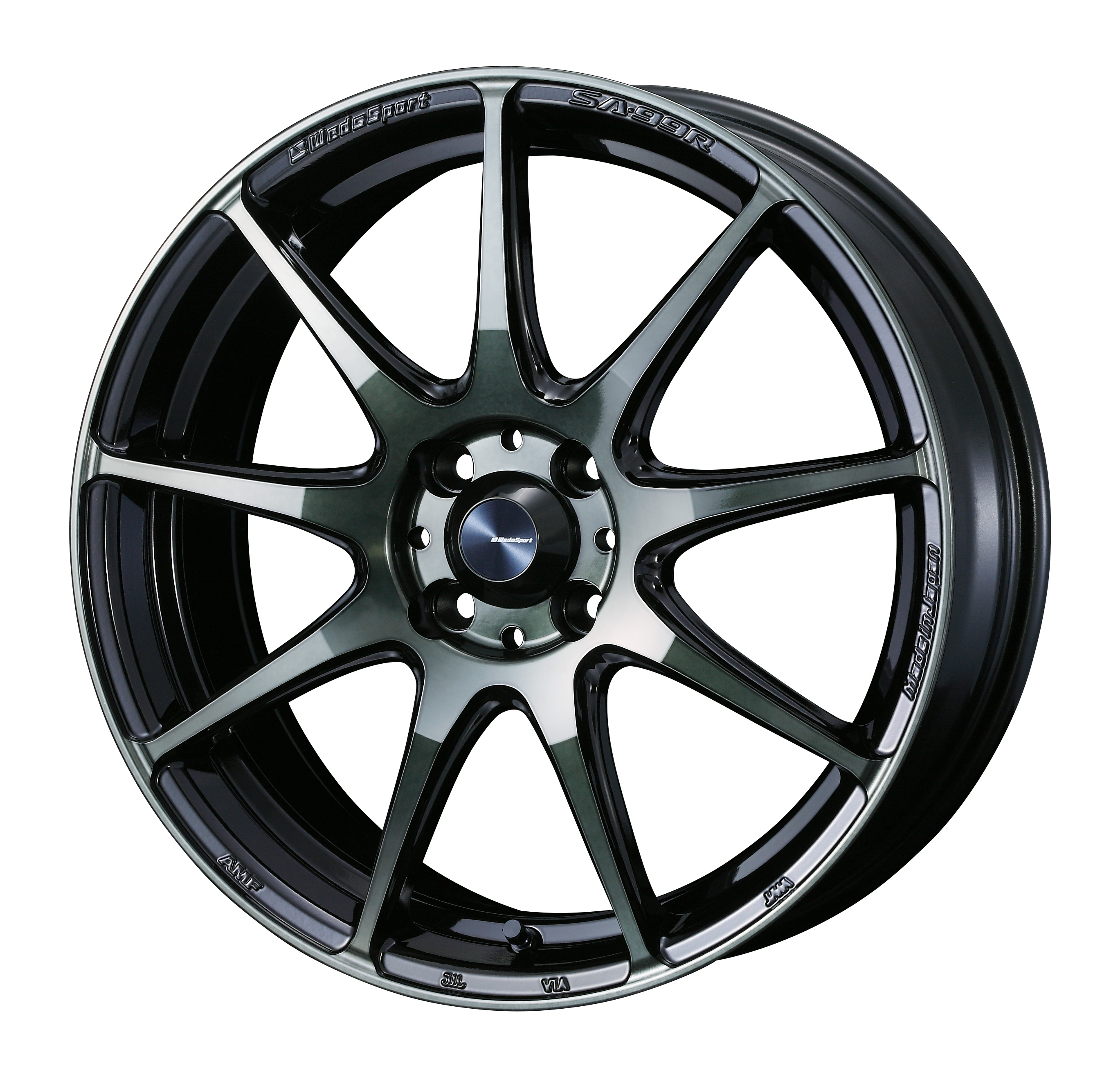 4本以上で特典付 ウェッズスポーツ SA-99R 15x6.0 4H 100 +38 ウォーズブラッククリアー / 15インチ ホイール1本 WedsSport SA-99R 個人宅直送可 Weds ウェッズ